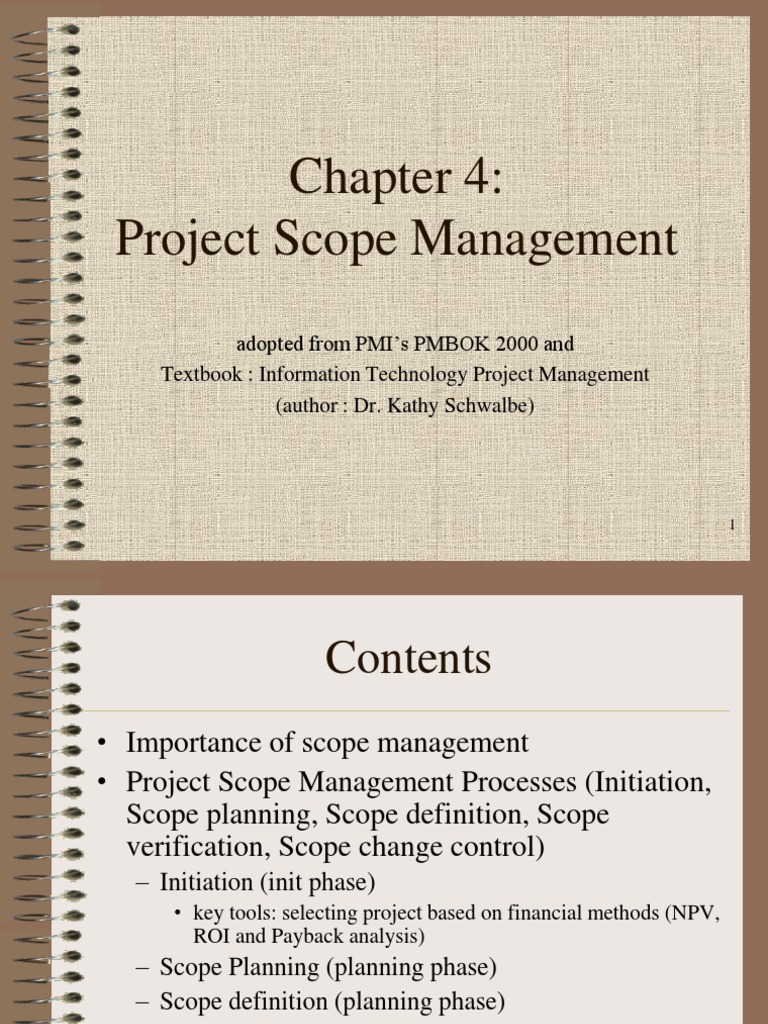 Project Scope Management Overview | PDF | Net Present Value | Project ...