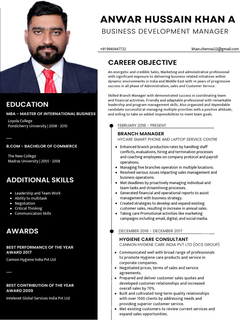 Anwar Khan - Latest Resume 2023 | PDF