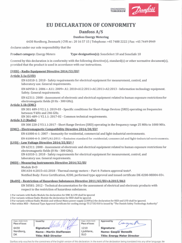 014R2903 EU Declaration of Conformity Rev. 14 - EN - Signed | PDF