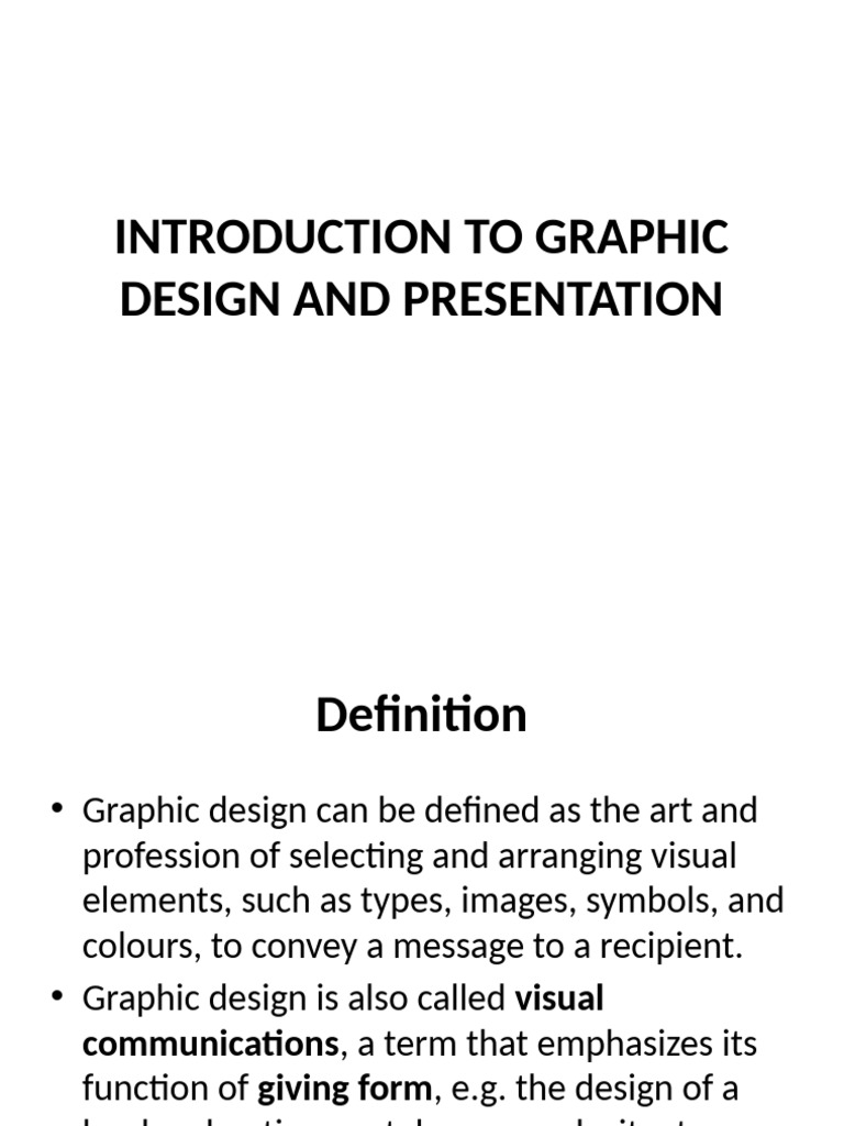 Introduction to Graphic Design | PDF