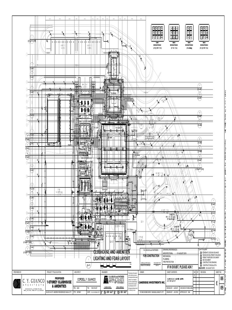 E-06 Lighting and Fdas Layout | PDF