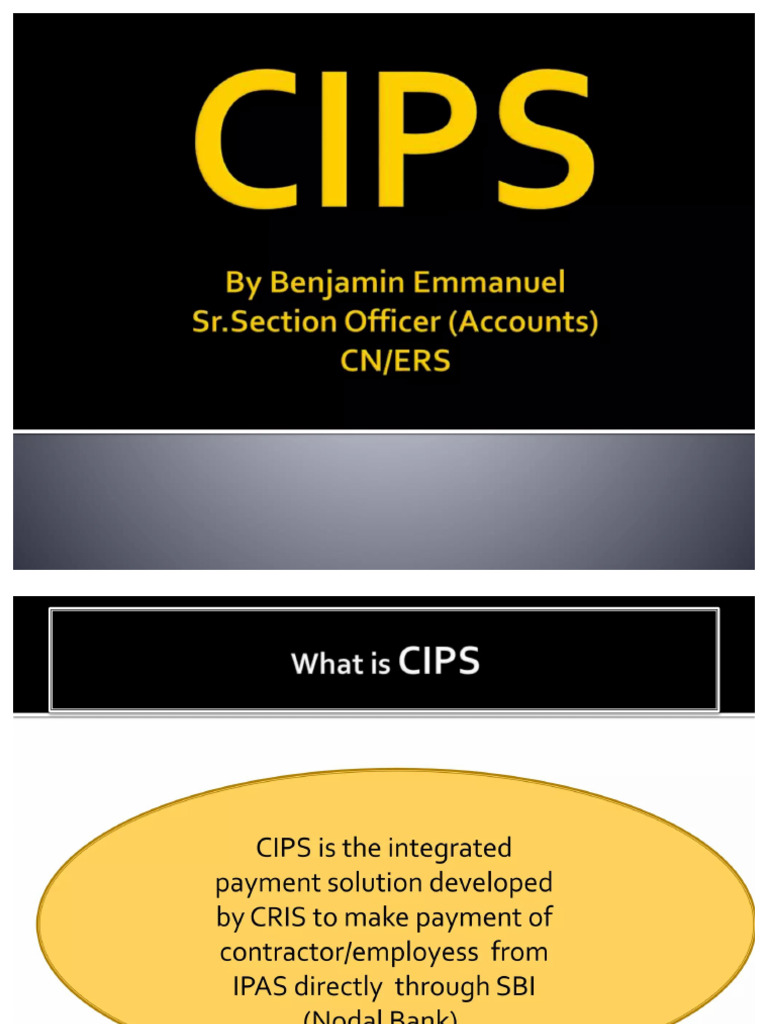 CIPS Centralized Integrated Payment Solution | PDF