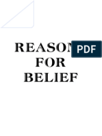 Reasons For Belief