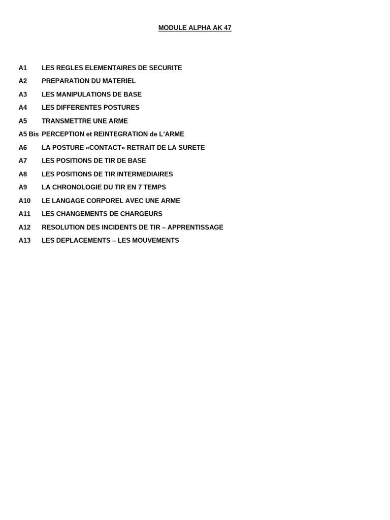 Istc Module Alpha Ak 47 | PDF