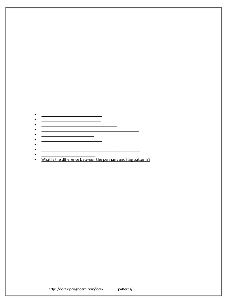 Pennant Chart Patterns | PDF