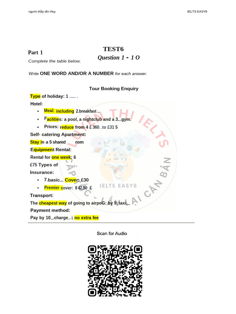 Test 6 | PDF