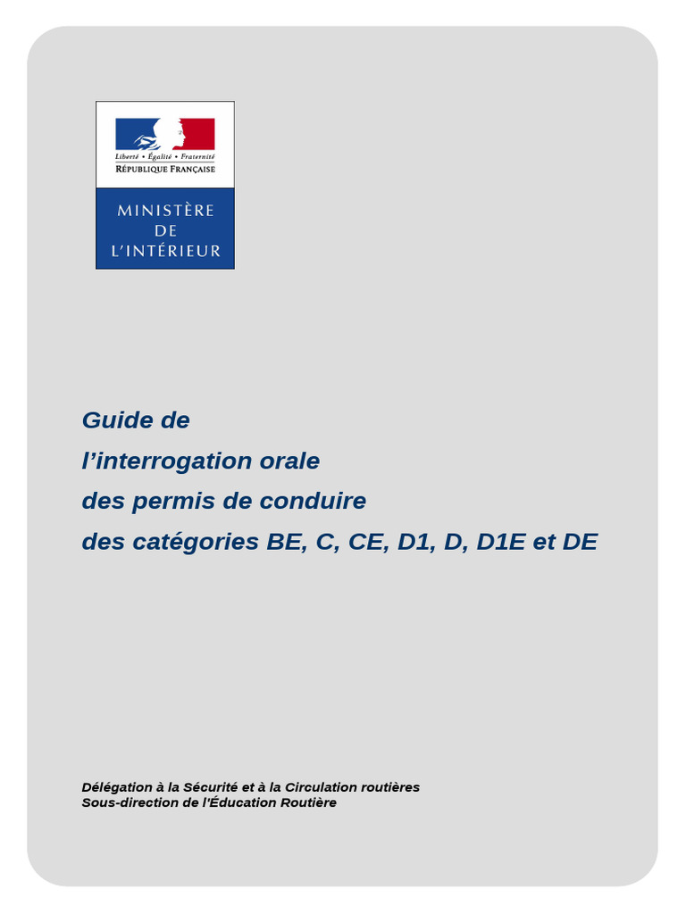 Fiches Orales Permis D Pdf