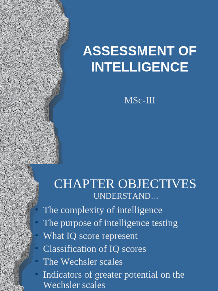Chapter 9 Assessment of Intelligence | PDF