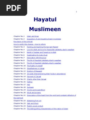 Hayatul Muslimeen Pdf Ulama Quran