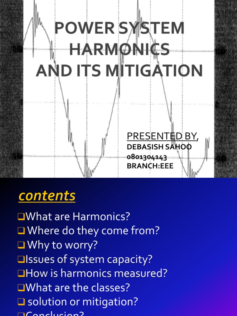 Power System Harmonics