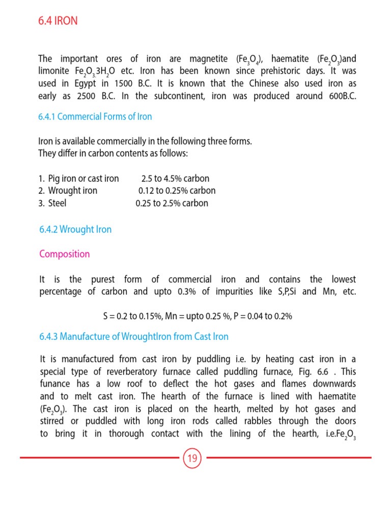 Commercial Forms of Iron | PDF