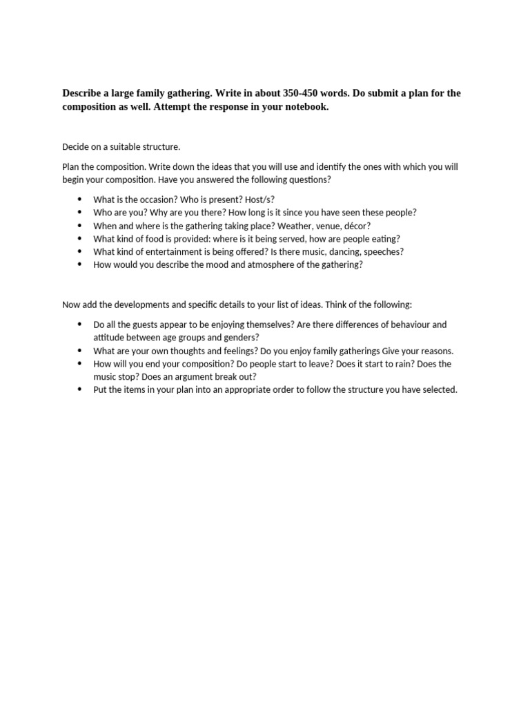 Grade 9 Paper 2 Descriptive Writing Worksheet 1 PDF