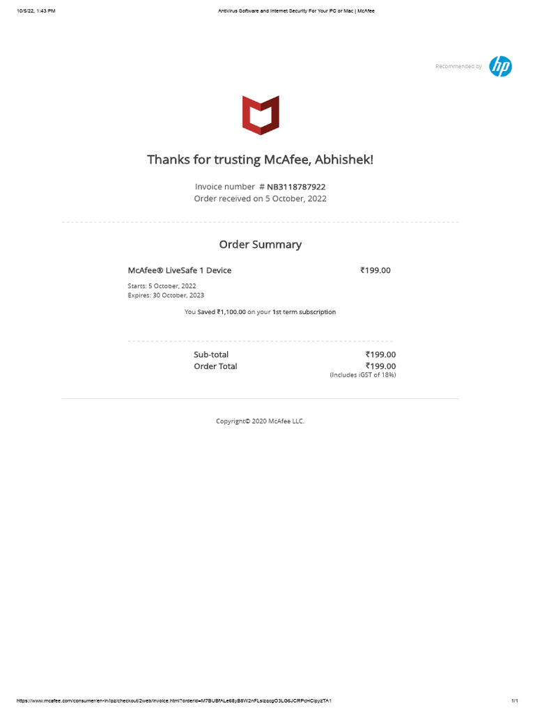 Antivirus software and internet security for your pc or mac mcafee pdf