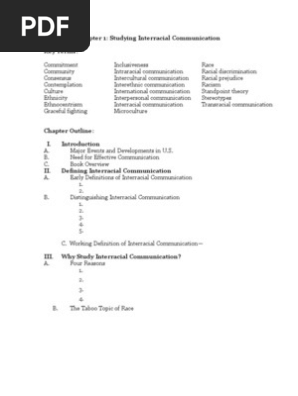 Chapter 1 Outline