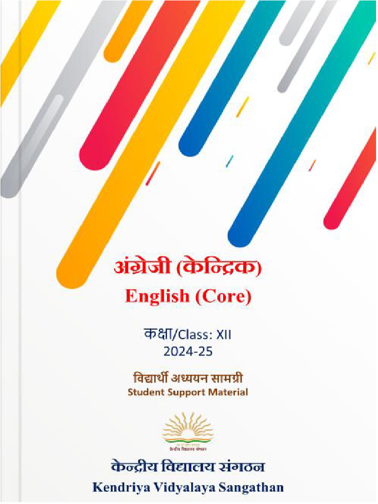 Revised - Study Material For Xii English Core 2024-25 | PDF
