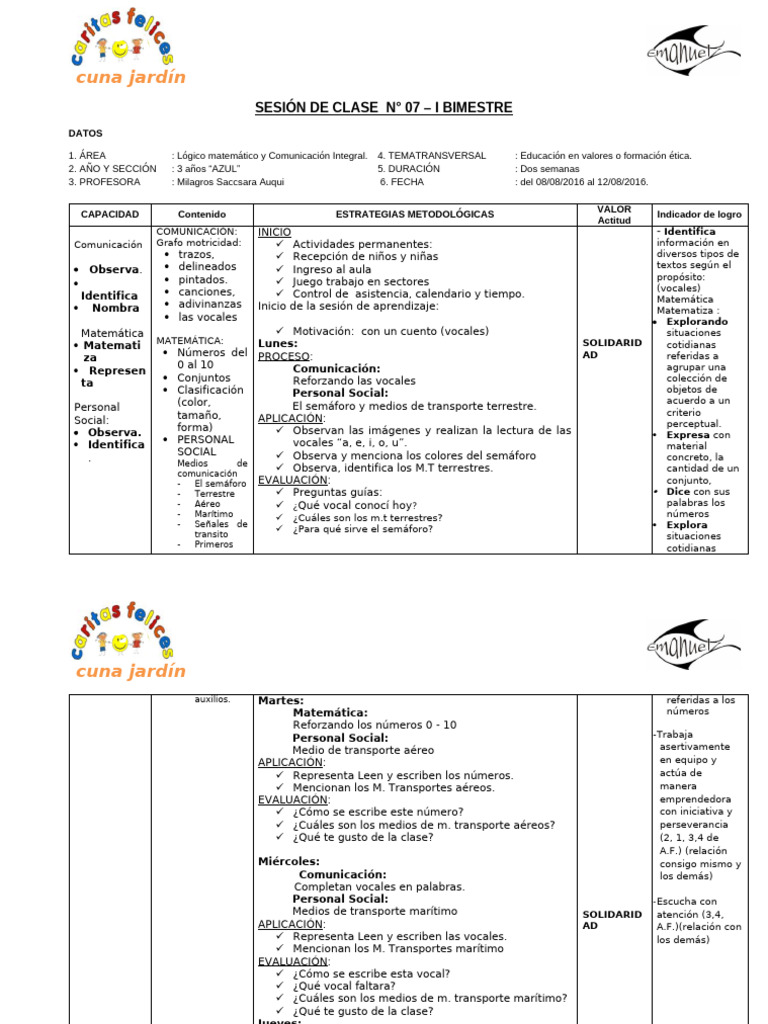 Actividades Educativas para Niños de 3 Años | PDF | Aprendizaje | Cognición