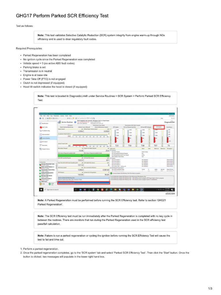 SCR Test | PDF