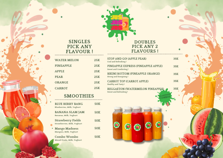 Menu Jus Jas Jos L | PDF