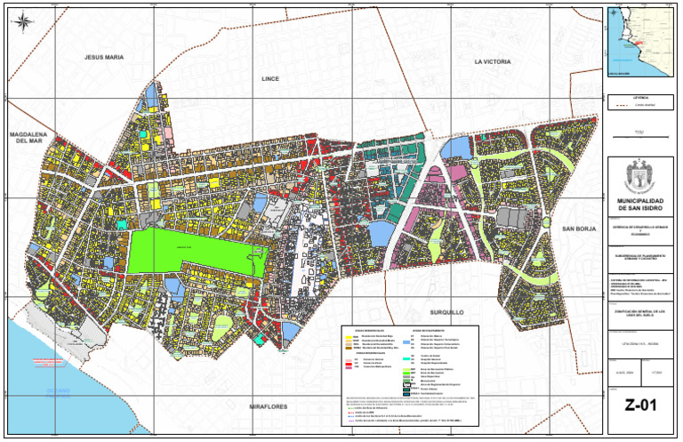 Plano de Zonificacion de Usos de Suelo Del Distrito de San Isidro | PDF