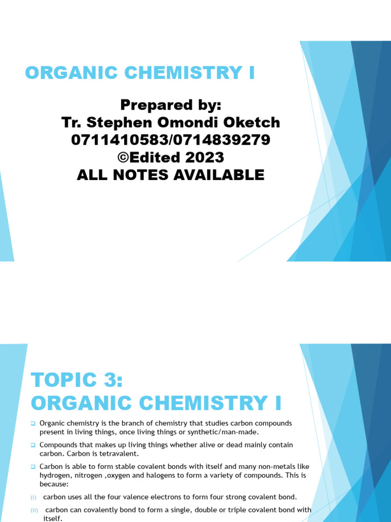 NGAIZA ORGANIC CHEMISTRY PDF NOTES FREE DOWNLOAD IN ENGLISH visual data 4