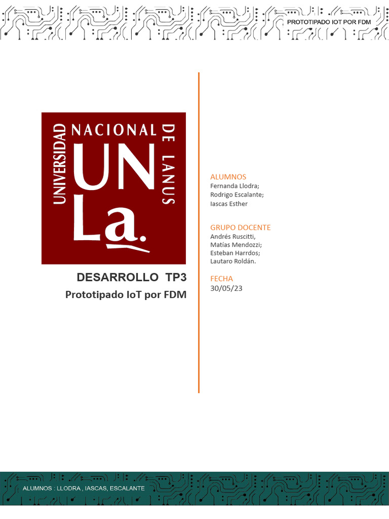 TP3 Prototipado IoT Por FDM | PDF