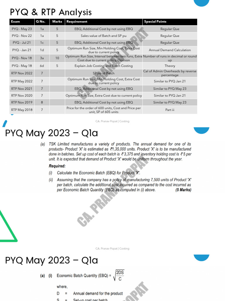 Chp 8 unit batch costing compiler m24 pdf