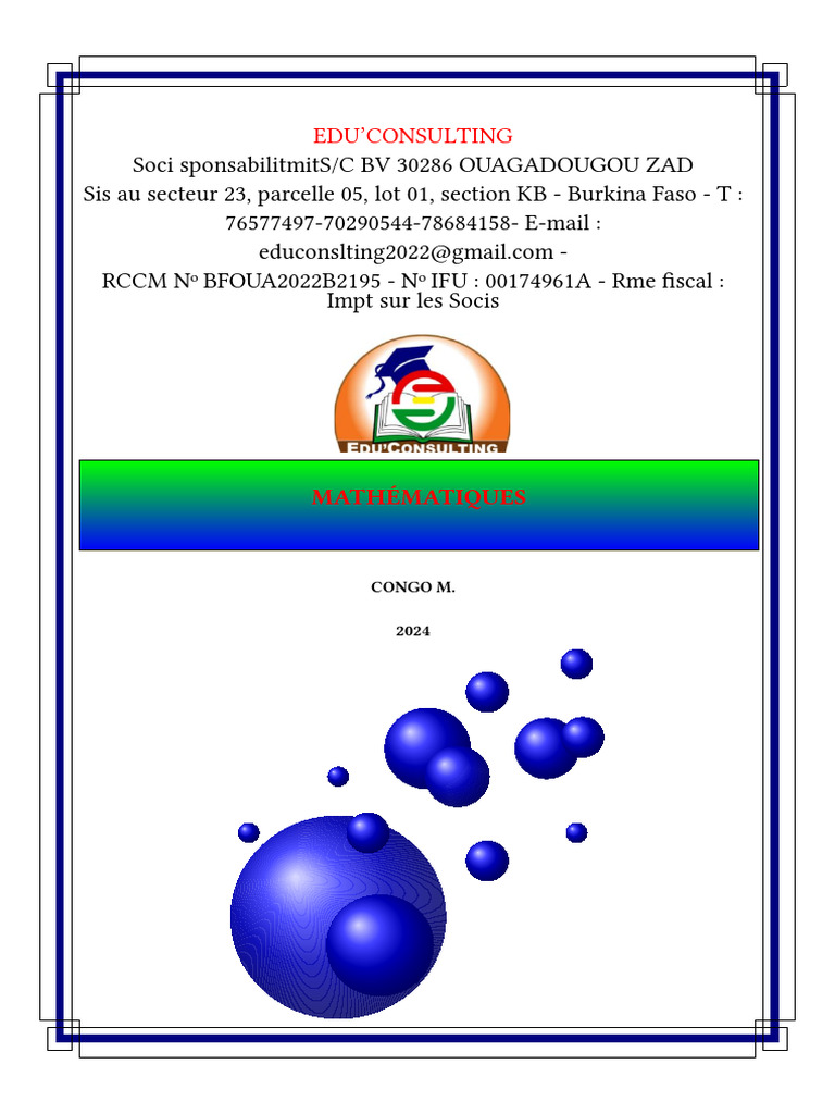 Document Maths PA 2024 | PDF