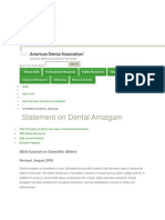 Statement On Dental Amalgam: Join/Renew Membership Find A Dentist Contact Us Shop ADA Store