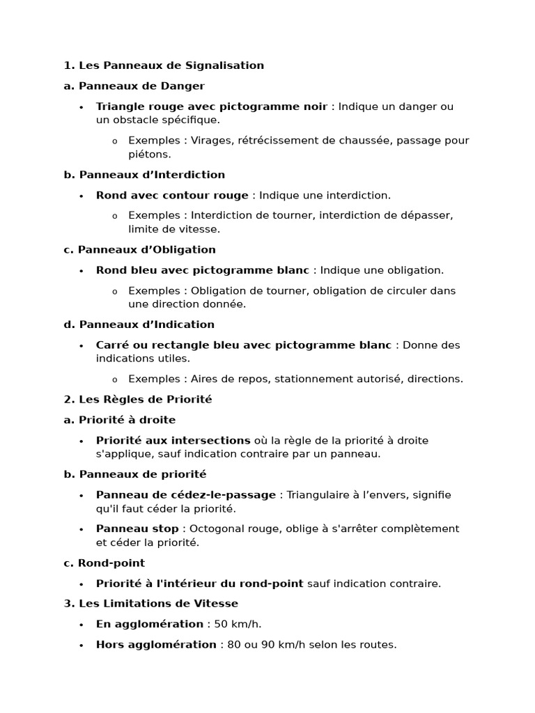 Code de La Route | PDF