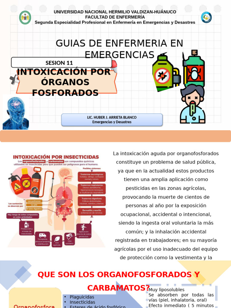 Intoxicacion Por Organos Fosforados | PDF