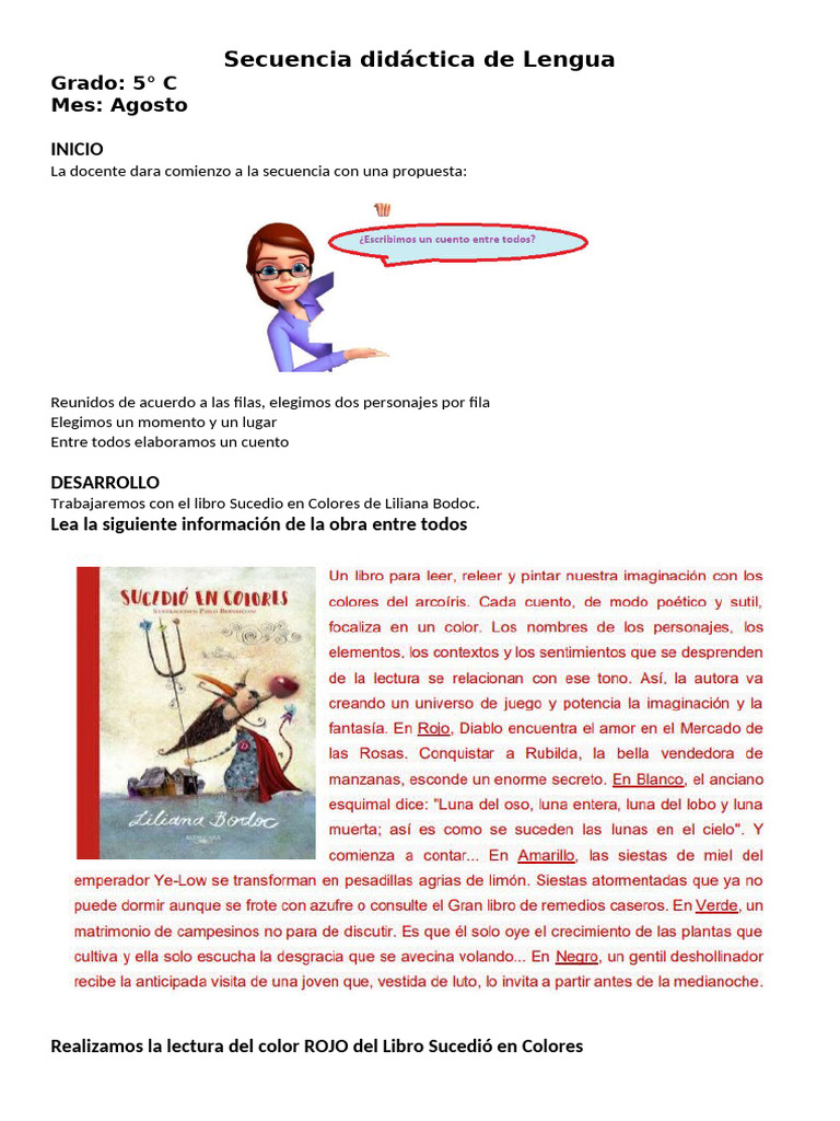 Secuencia Didáctica de Lengua Quinto Grado | PDF