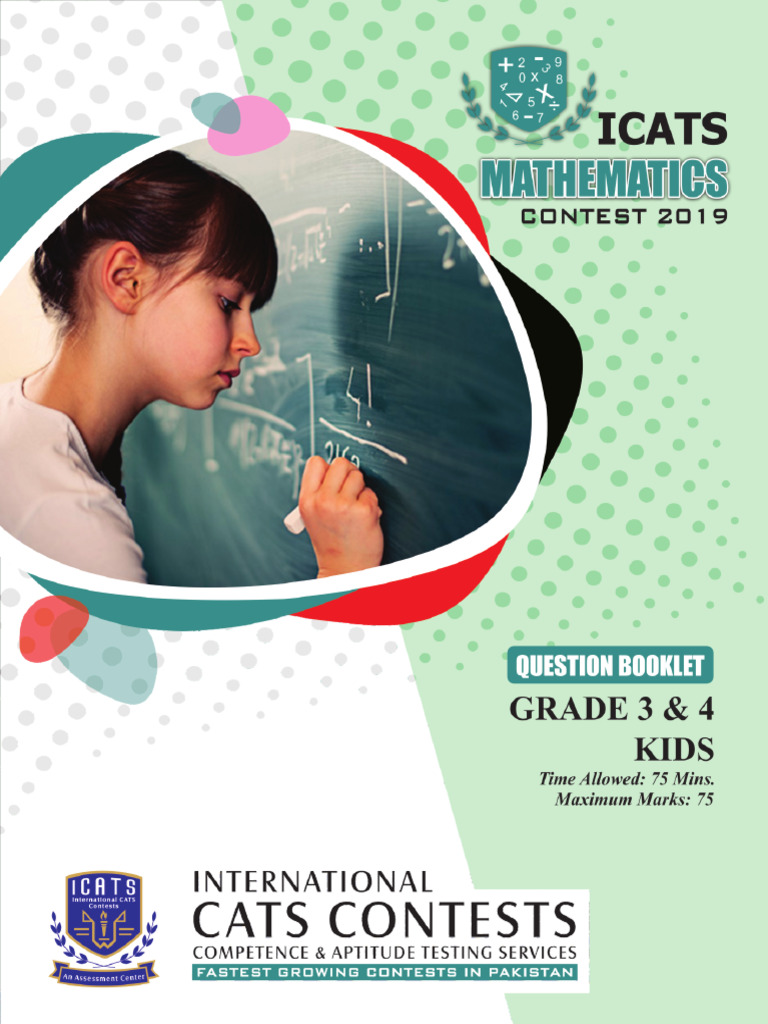 Grade 3 ICATS Math Contest 2019 | PDF