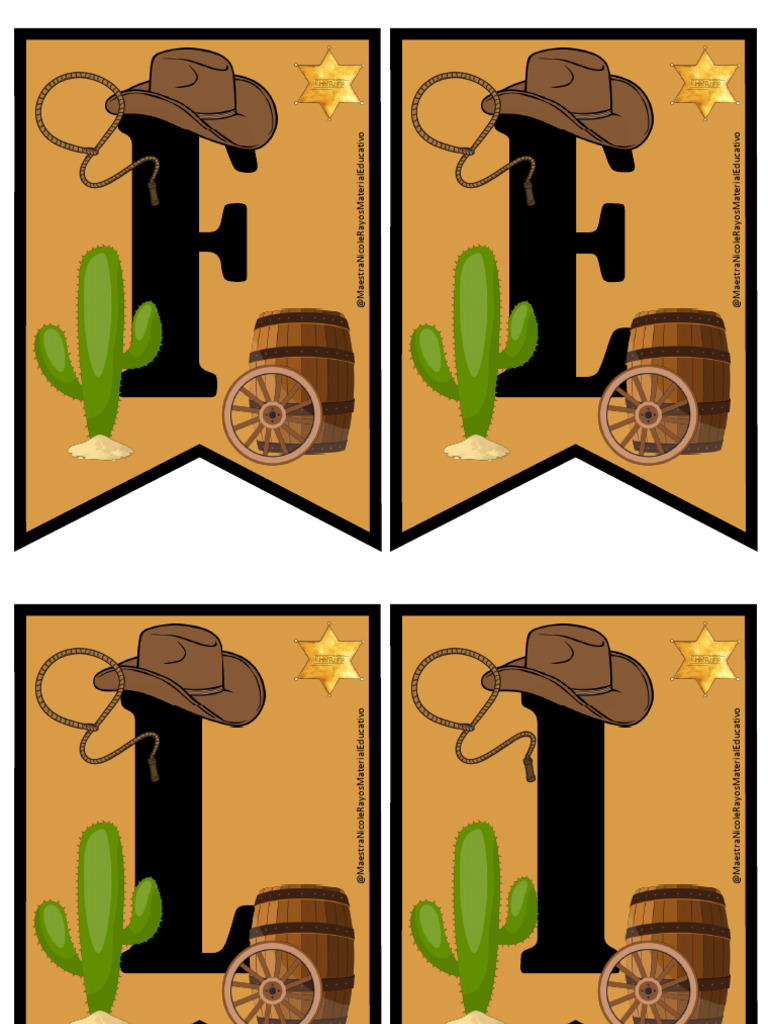 Materiales Vaqueros para el Día del Niño | PDF