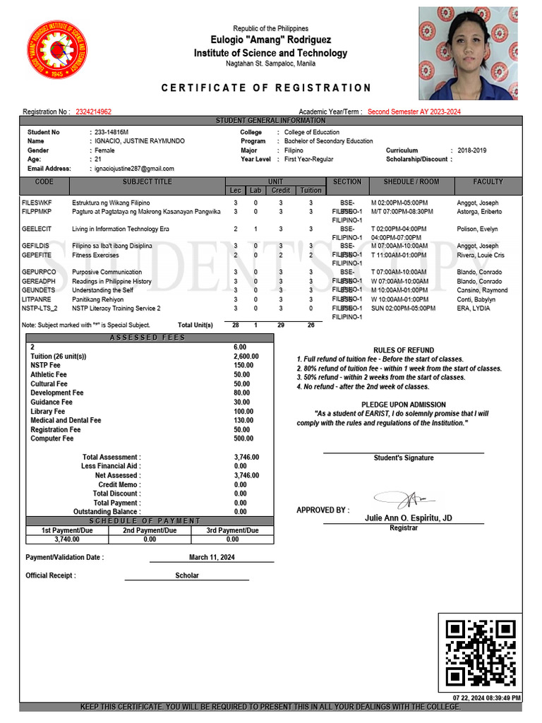Certifate of Registration | PDF