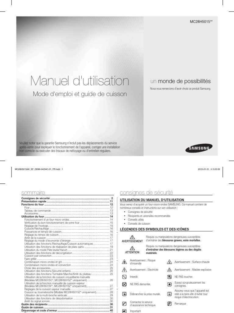 Notice Four Samsung Dual Cooknull