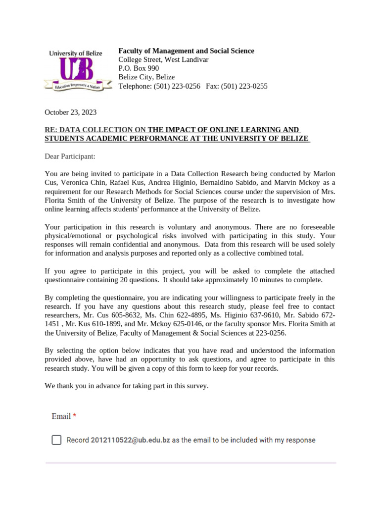 Questionnaire intelligence overview