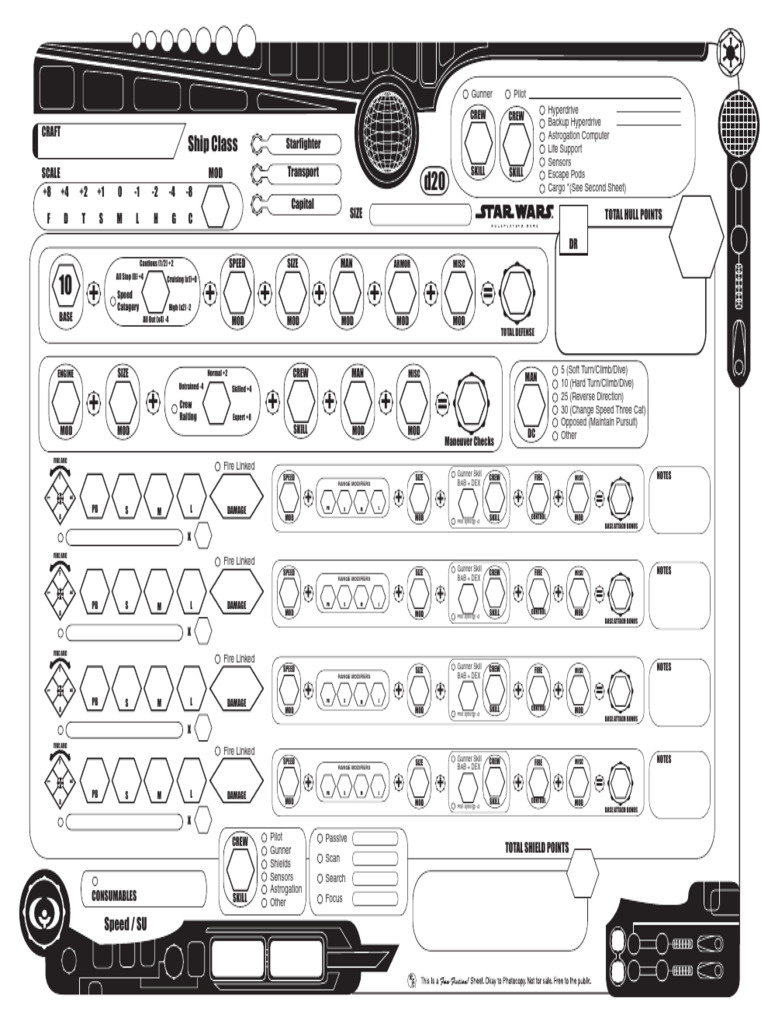 Sithson - Starship Sheet | PDF