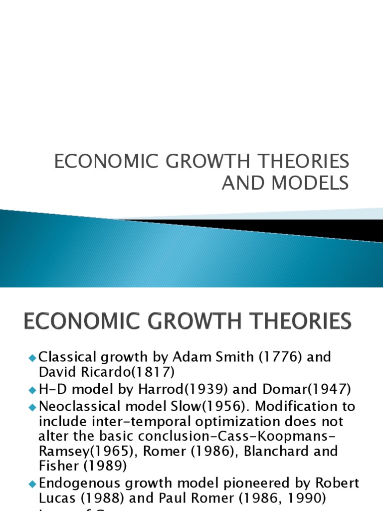 Endogenous Growth Models Overview | PDF | Economic Growth | Classical ...