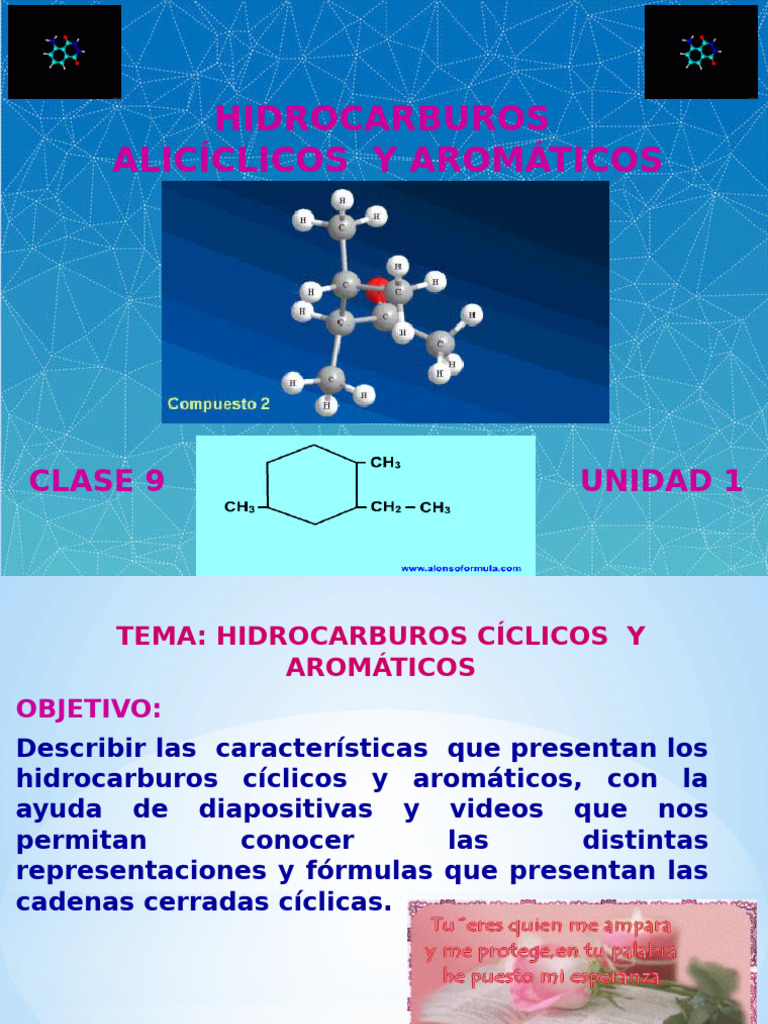 Unidad 1 Clase 9 Hidrocarburos Aliciclicos y Aromaticos | PDF