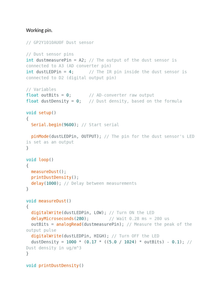Arduino Codes That Are Final | PDF