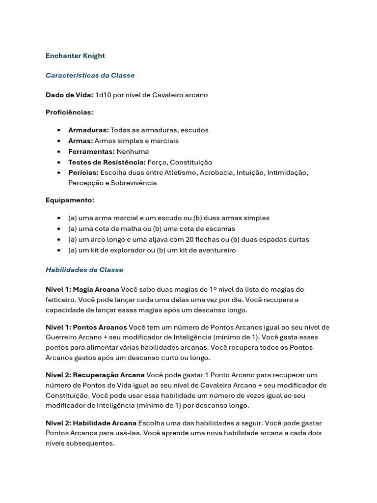 Enchanter knight pdf