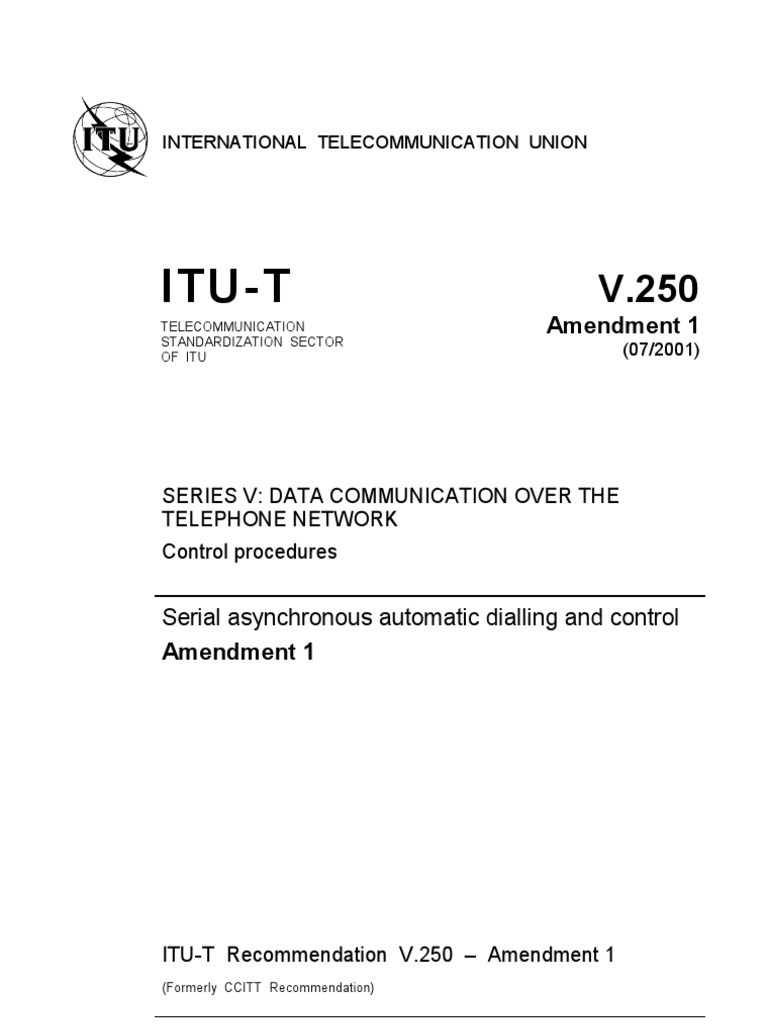 Data Communication | Telecommunication | Itu T