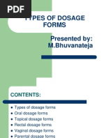 Types of Dosage Forms Lecture2,2