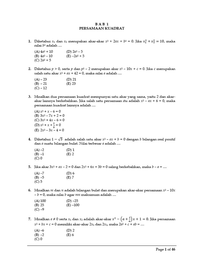 Modul Matematika Kelas X | PDF