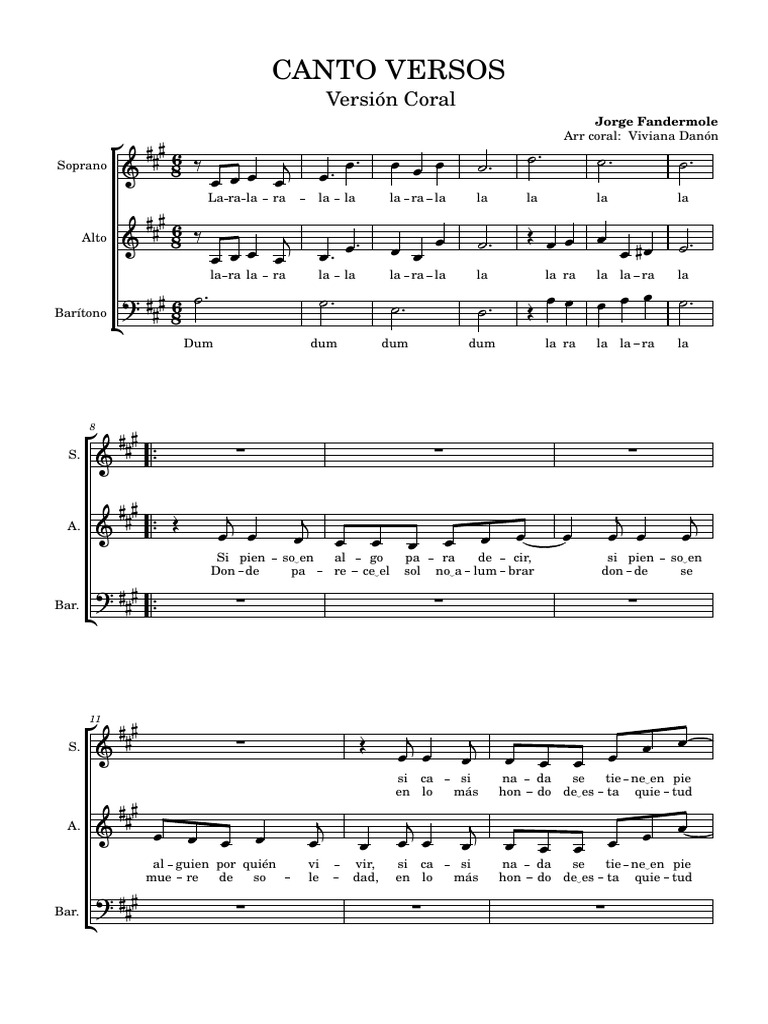 Canto Versos | PDF