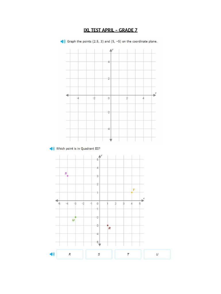 Ixl test april pdf