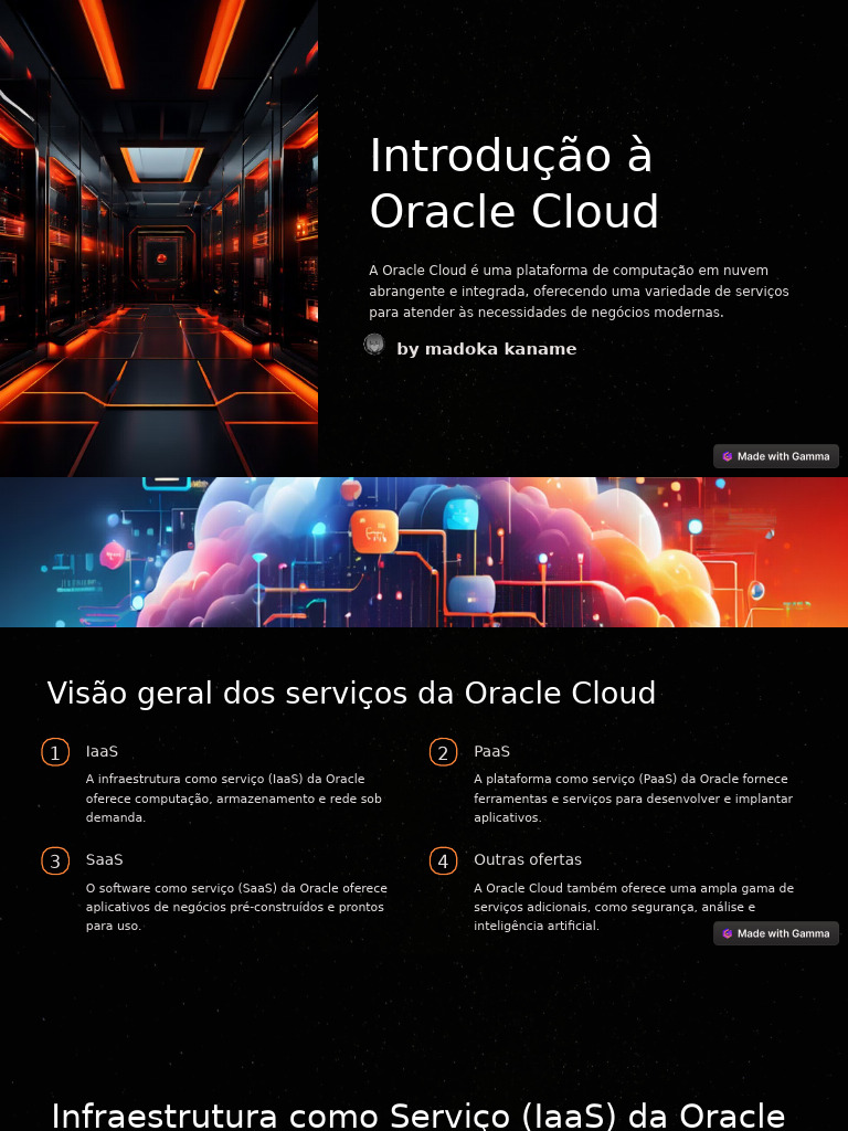 Introducao A Oracle Cloud | PDF