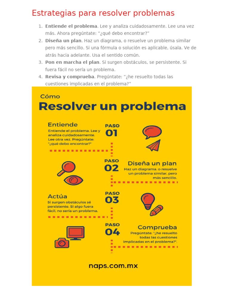 Estrategias para Resolver Problemas | PDF