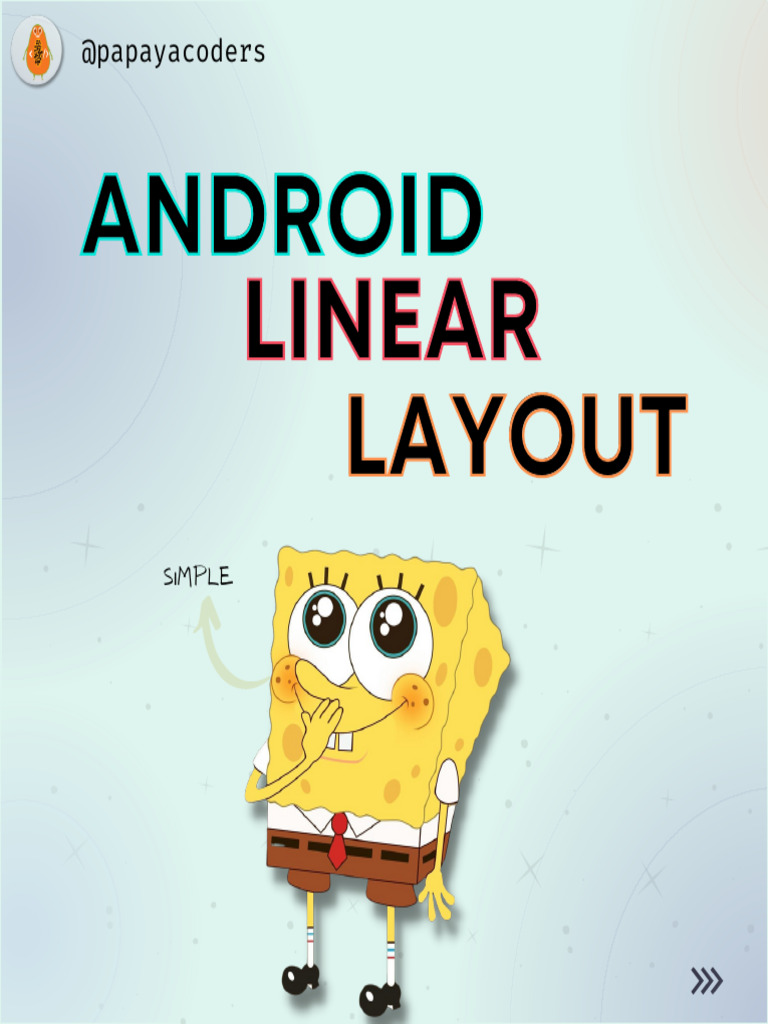 Linear Layout In Android Tutorial
