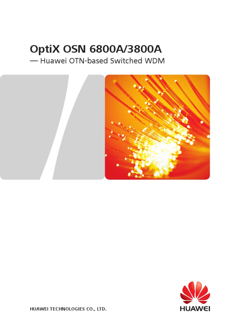 Huawei Optix 6800 3800 | PDF | Wavelength Division Multiplexing ...